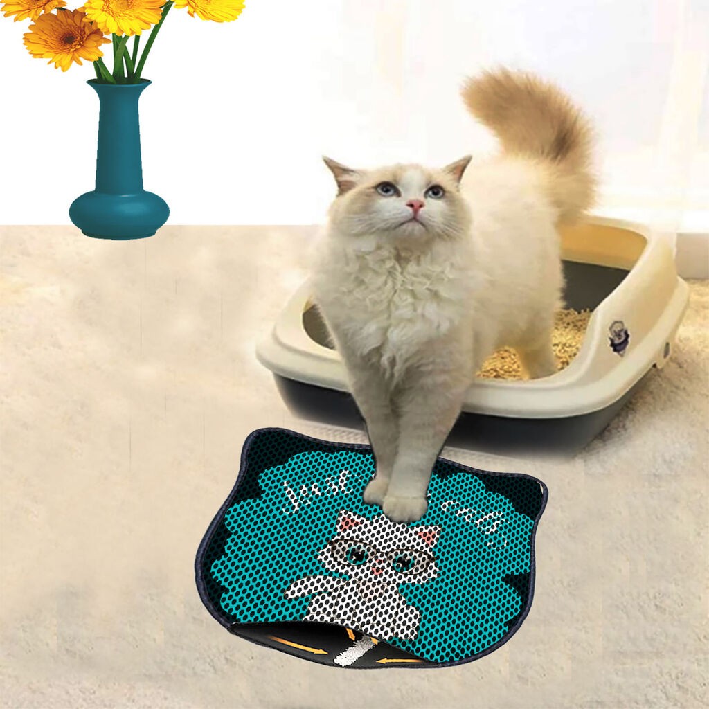 Aberto Design Prostorika za toalet za mačke Kdkafa0057, 40 x 50 cm, Šarena