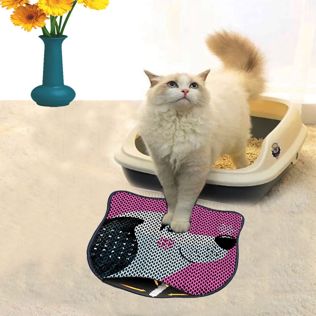 Aberto Design Prostorika za toalet za mačke Kdkafa0212, 40 x 50 cm, Šarena