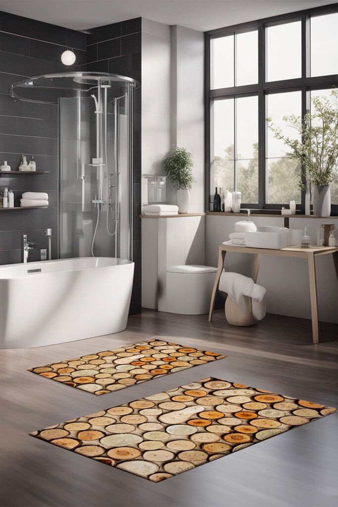 L'essentiel Maison Set prostirki za kupatilo CT-5382, 2 Komada, Bež