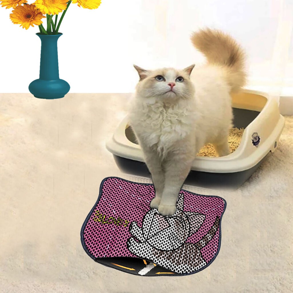 Aberto Design Prostorika za toalet za mačke Kdkafa0152, 40 x 50 cm, Roze