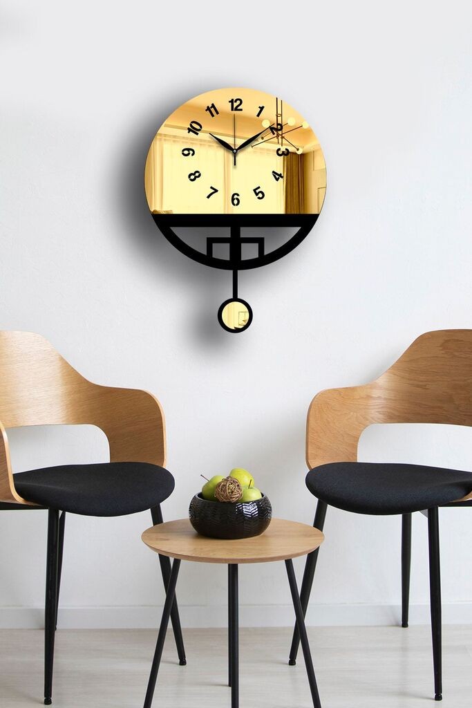 Wallity Zidni sat Vlnt108Al, 39x50 cm, Zlatne boje