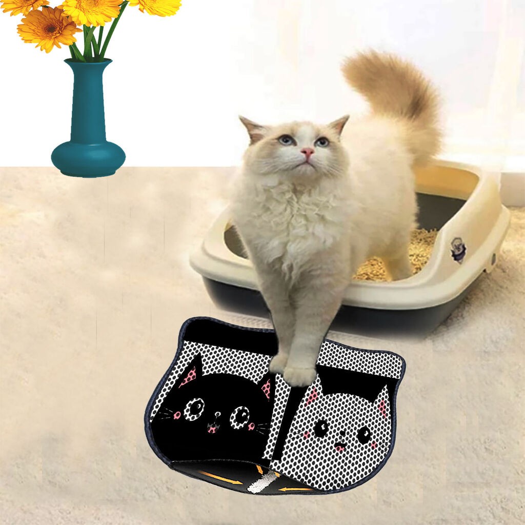 Aberto Design Prostorika za toalet za mačke Kdkafa0051, 40 x 50 cm, Šarena