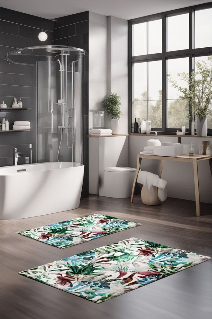 L'essentiel Maison Set prostirki za kupatilo CT-5323, 2 Komada, Šarena