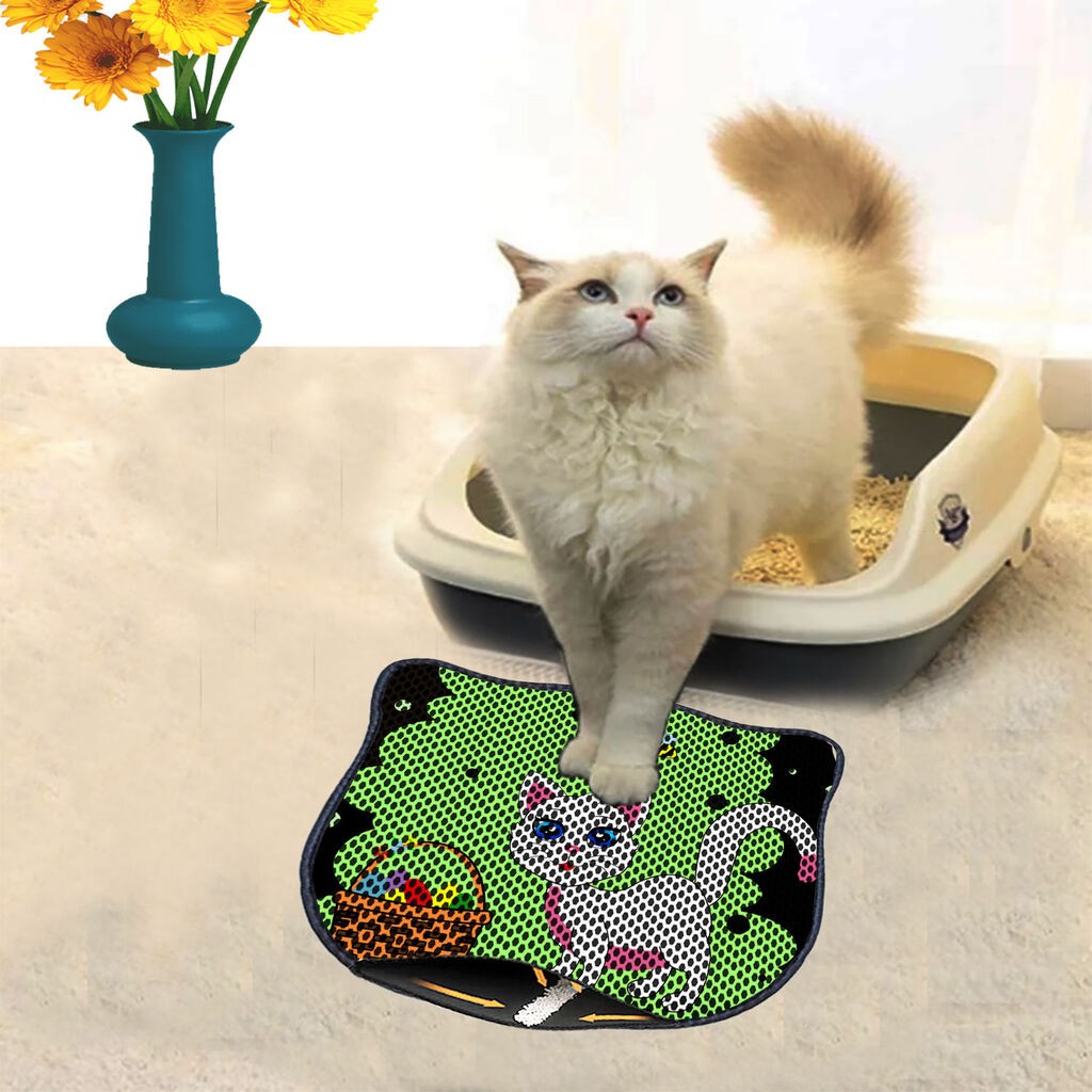 Aberto Design Prostorika za toalet za mačke Kdkafa0056, 40 x 50 cm, Šarena