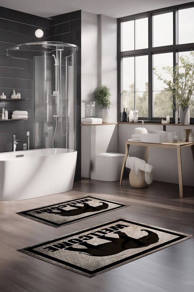 L'essentiel Maison Set prostirki za kupatilo CT-5158, 2 Komada, Šarena