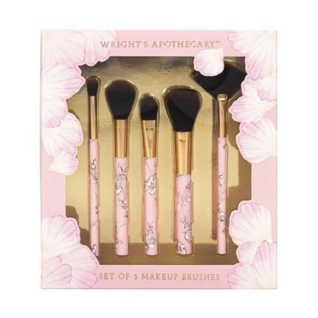Wright's Apothecary Set četkica za šminkanje Secret Garden, 5 komada, Braon