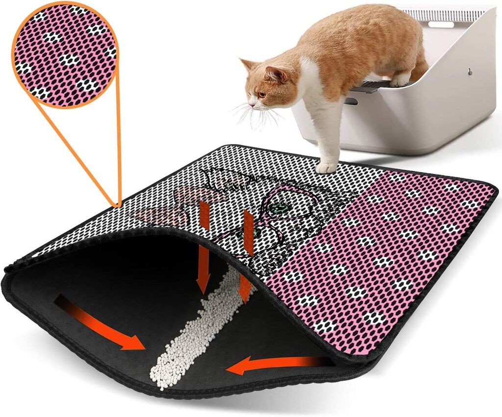 Aberto Design Prostorika za toalet za mačke Nrszn0258, 45 x 60 cm, Šarena