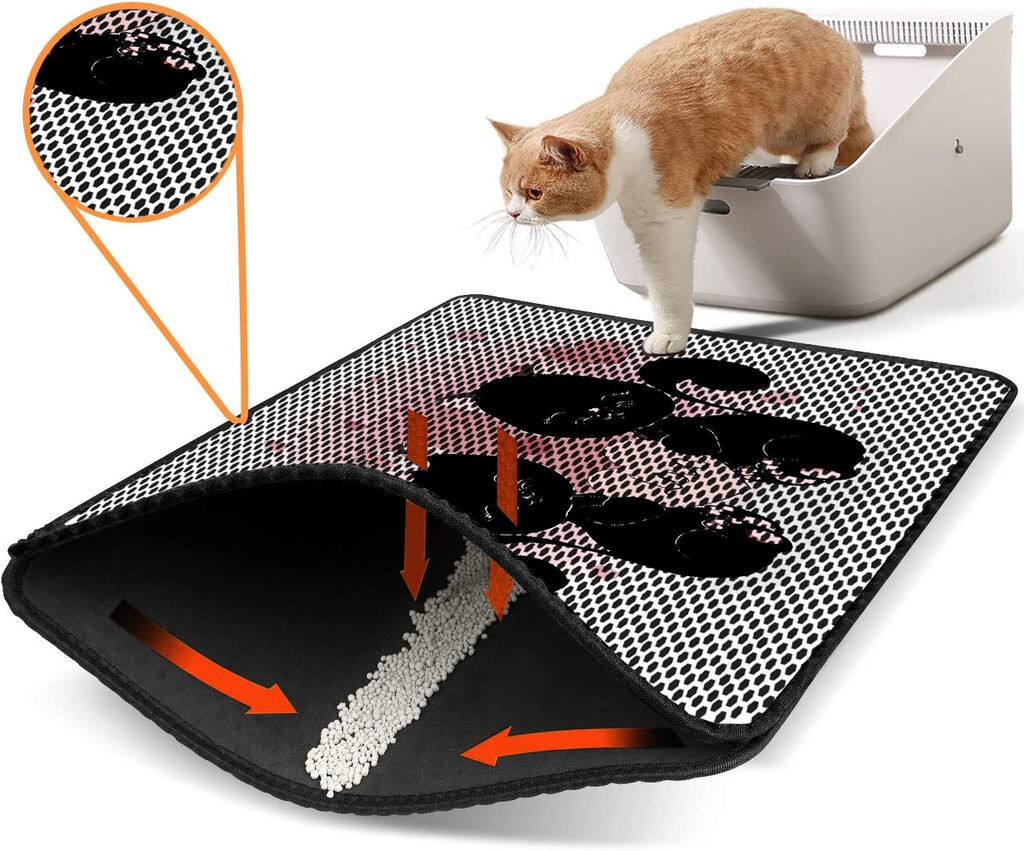 Aberto Design Prostorika za toalet za mačke Nrszn0004, 45 x 60 cm, Šarena