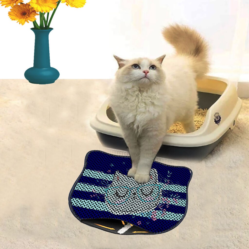 Aberto Design Prostorika za toalet za mačke Kdkafa0001, 40 x 50 cm, Šarena