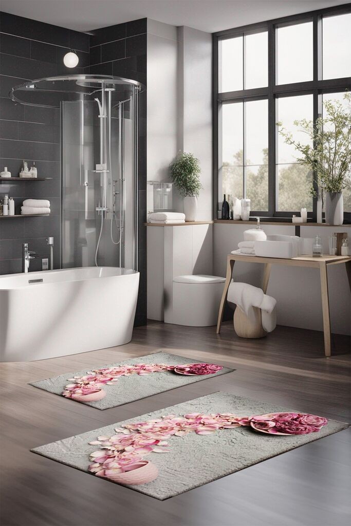 L'essentiel Maison Set prostirki za kupatilo CT-5262, 2 Komada, Šarena