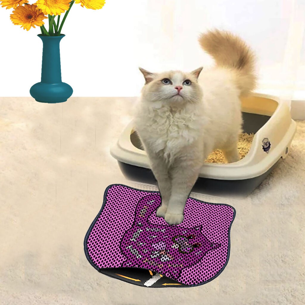 Aberto Design Prostorika za toalet za mačke Kdkafa0214, 40 x 50 cm, Roze