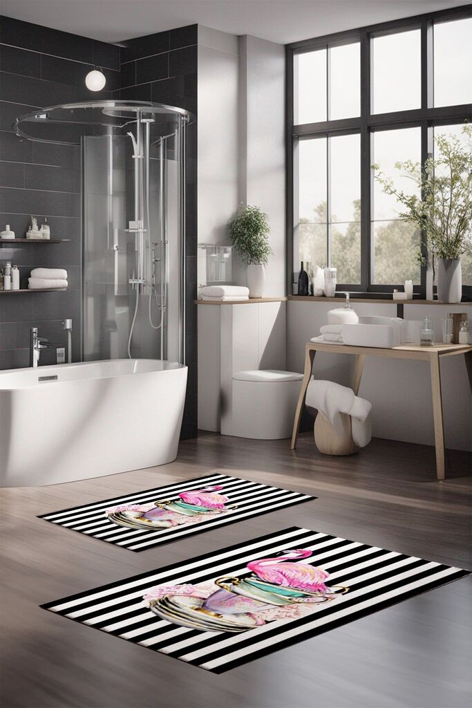 L'essentiel Maison Set prostirki za kupatilo CT-5362, 2 Komada, Šarena