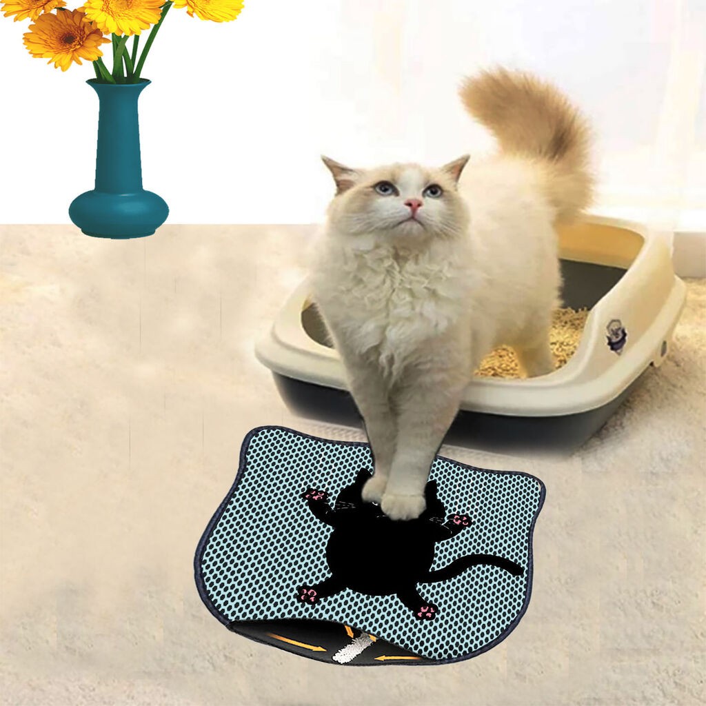 Aberto Design Prostorika za toalet za mačke Kdkafa0158, 40 x 50 cm, Šarena