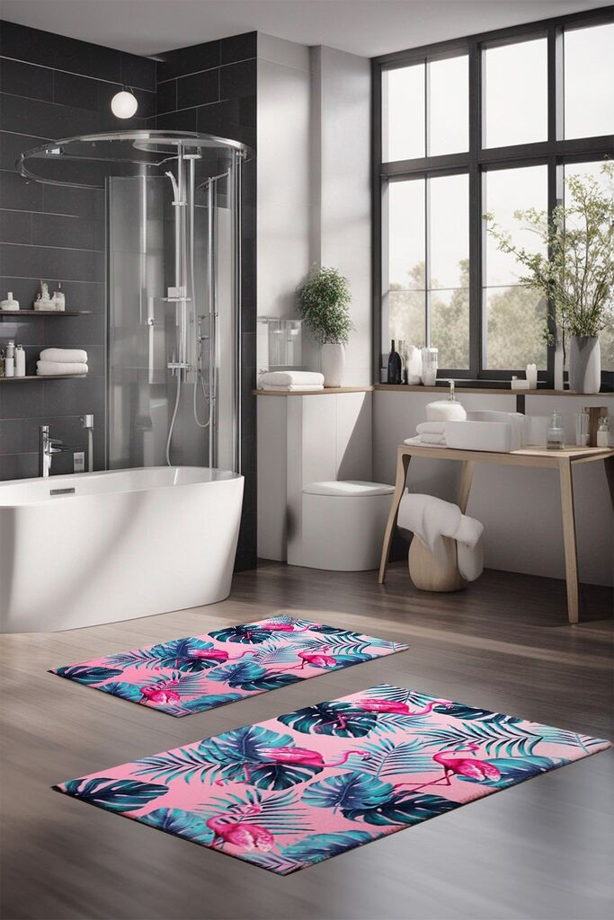 L'essentiel Maison Set prostirki za kupatilo CT-5343, 2 Komada, Šarena