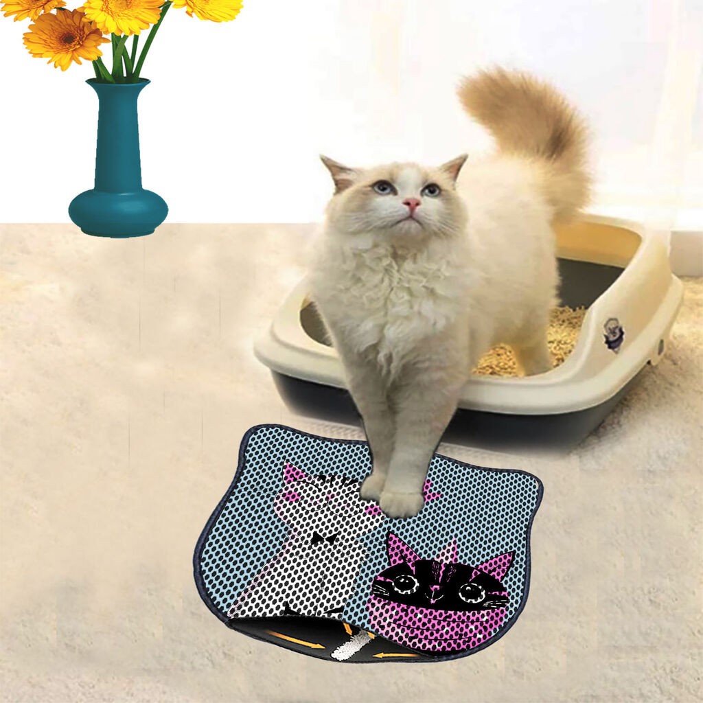 Aberto Design Prostorika za toalet za mačke Kdkafa0204, 40 x 50 cm, Šarena