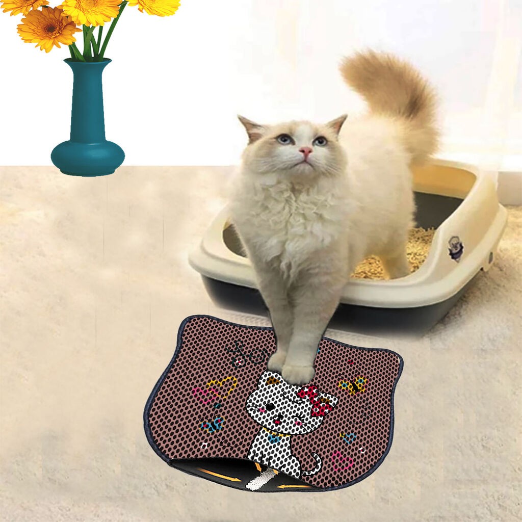 Aberto Design Prostorika za toalet za mačke Kdkafa0059, 40 x 50 cm, Smeđa (braon)