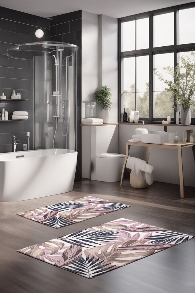 L'essentiel Maison Set prostirki za kupatilo CT-5324, 2 Komada, Smeđa