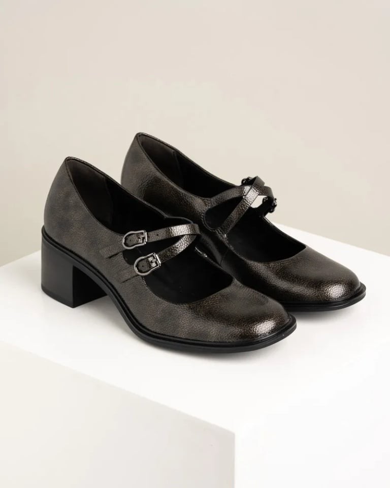 Tamaris Ženske cipele na štiklu Mary Jane 1-22459-45, Siva