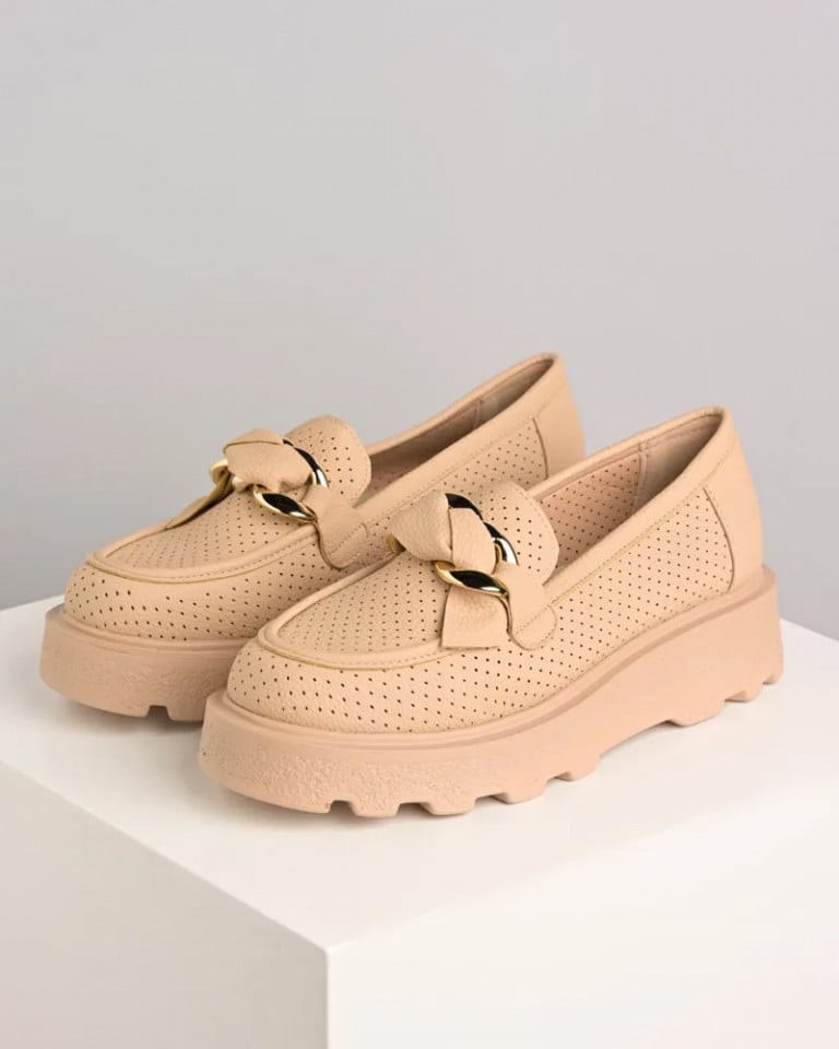 Favorito Ženske mokasine L282401, Bež