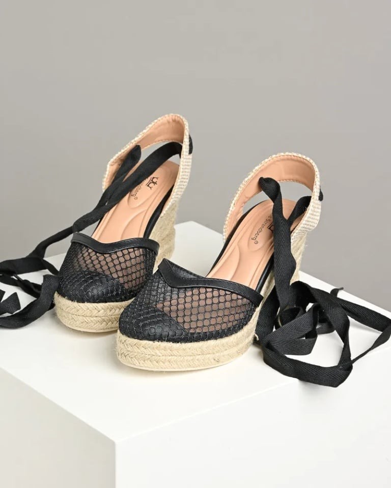 Emelie Strandberg Ženske sandale na platformu S414, Crne