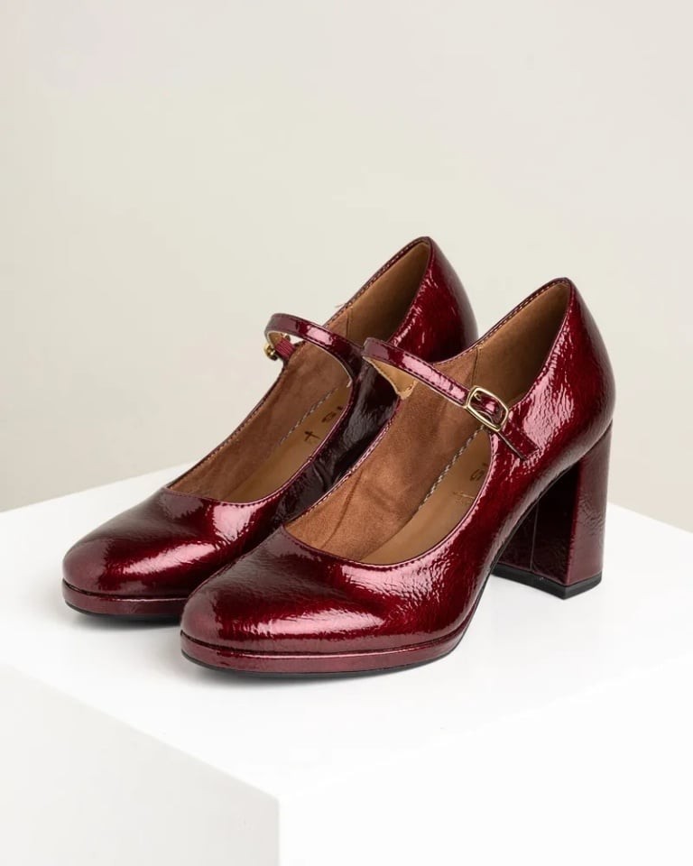 Tamaris Ženske cipele na štiklu Mary Jane 1-22462-45, Bordo