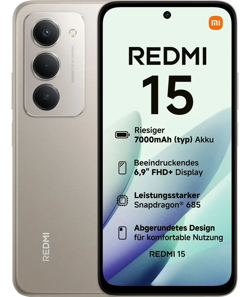 Xiaomi Mobilni telefon Redmi 15 8/256GB Titan Gray