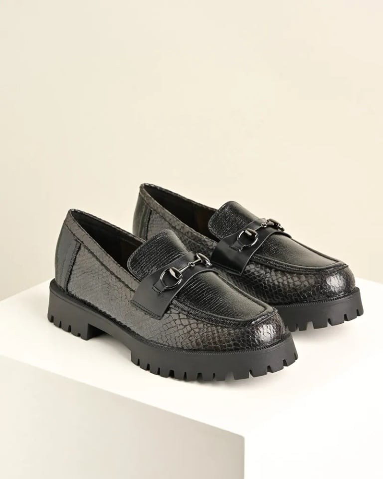 Favorito Ženske mokasine L282529, Tamnosive