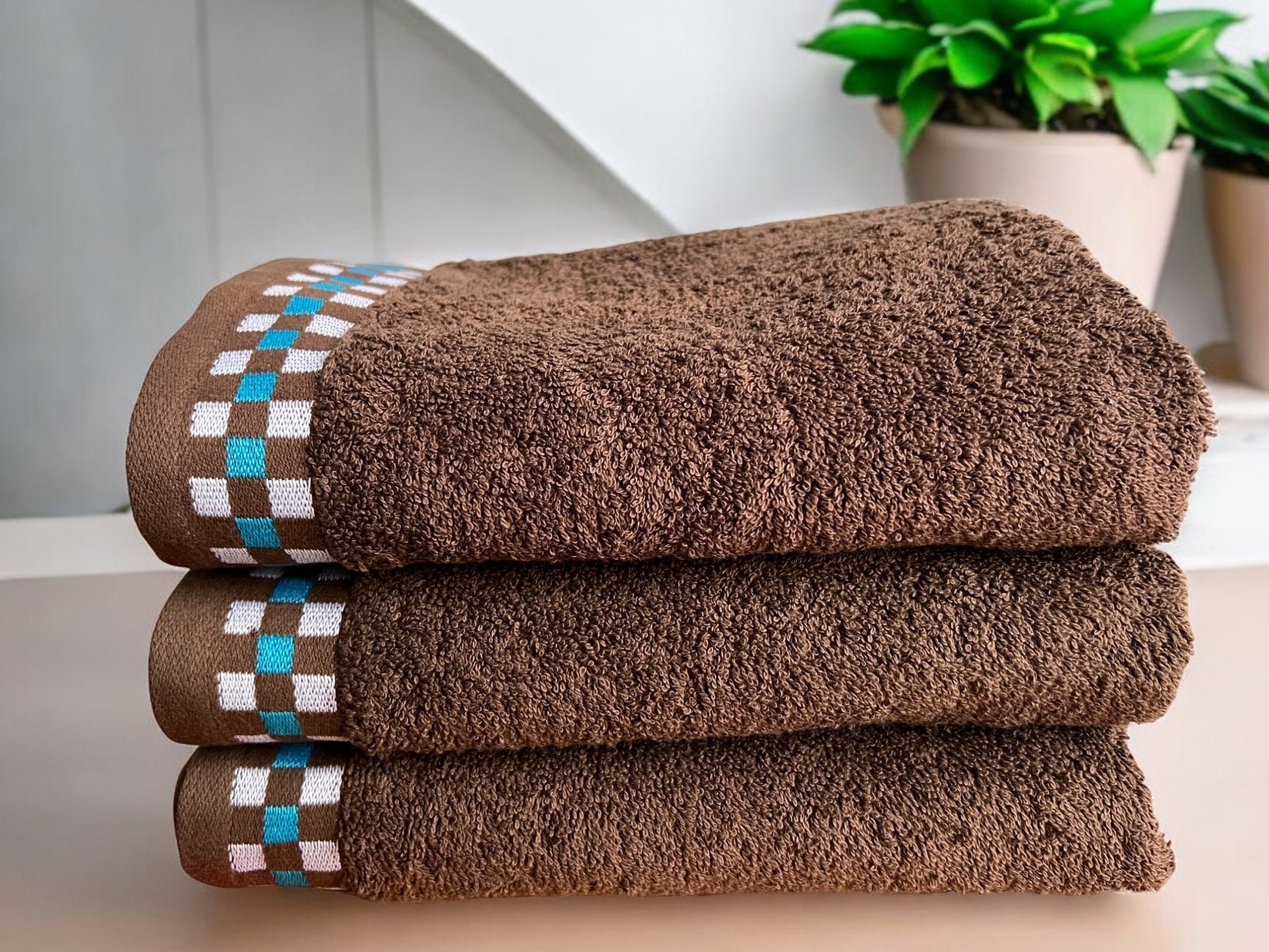 Peškir Perla D1 50x90cm, Braon