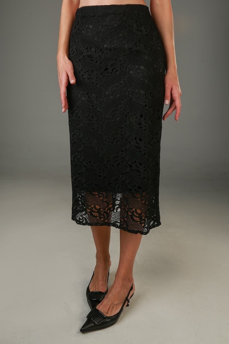 LAPPA Ženska midi suknja Penny, Crna