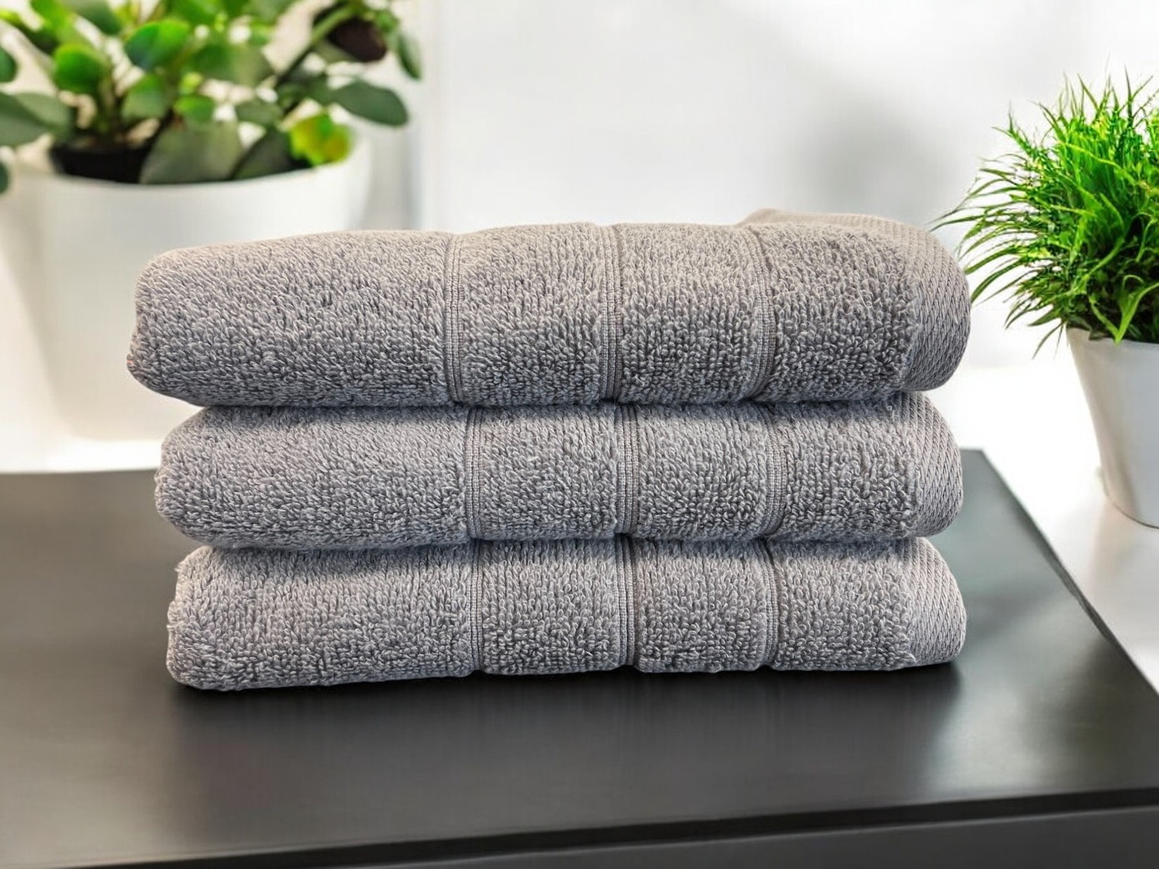 Peškir Bordura 70x140cm 550g/m2 Sivi