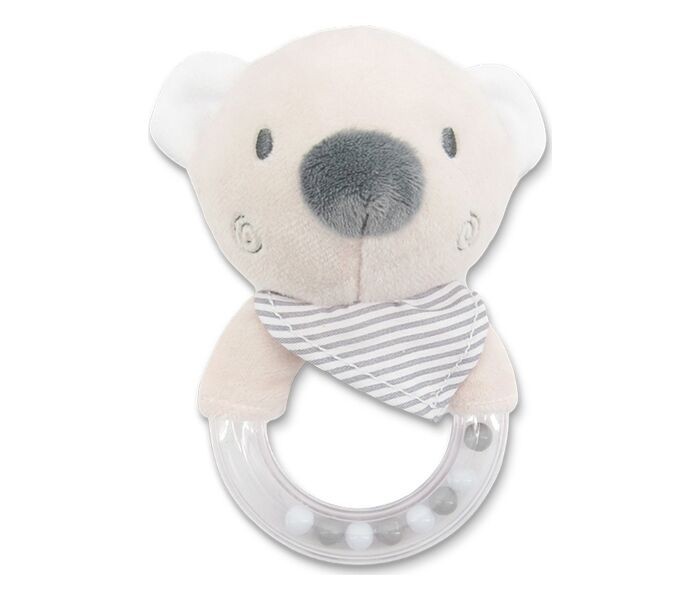 Lorelli Plišana igračka zvečka za bebe Bear, Bež