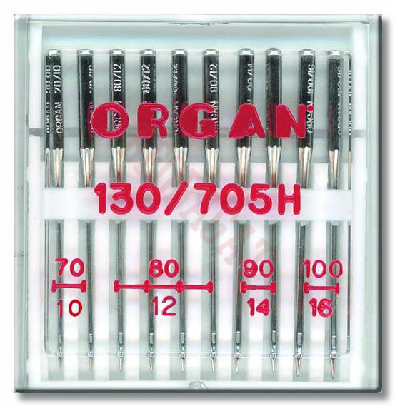 ORGAN Mašinske igle mix, NM 70-80-90-100 130/705H