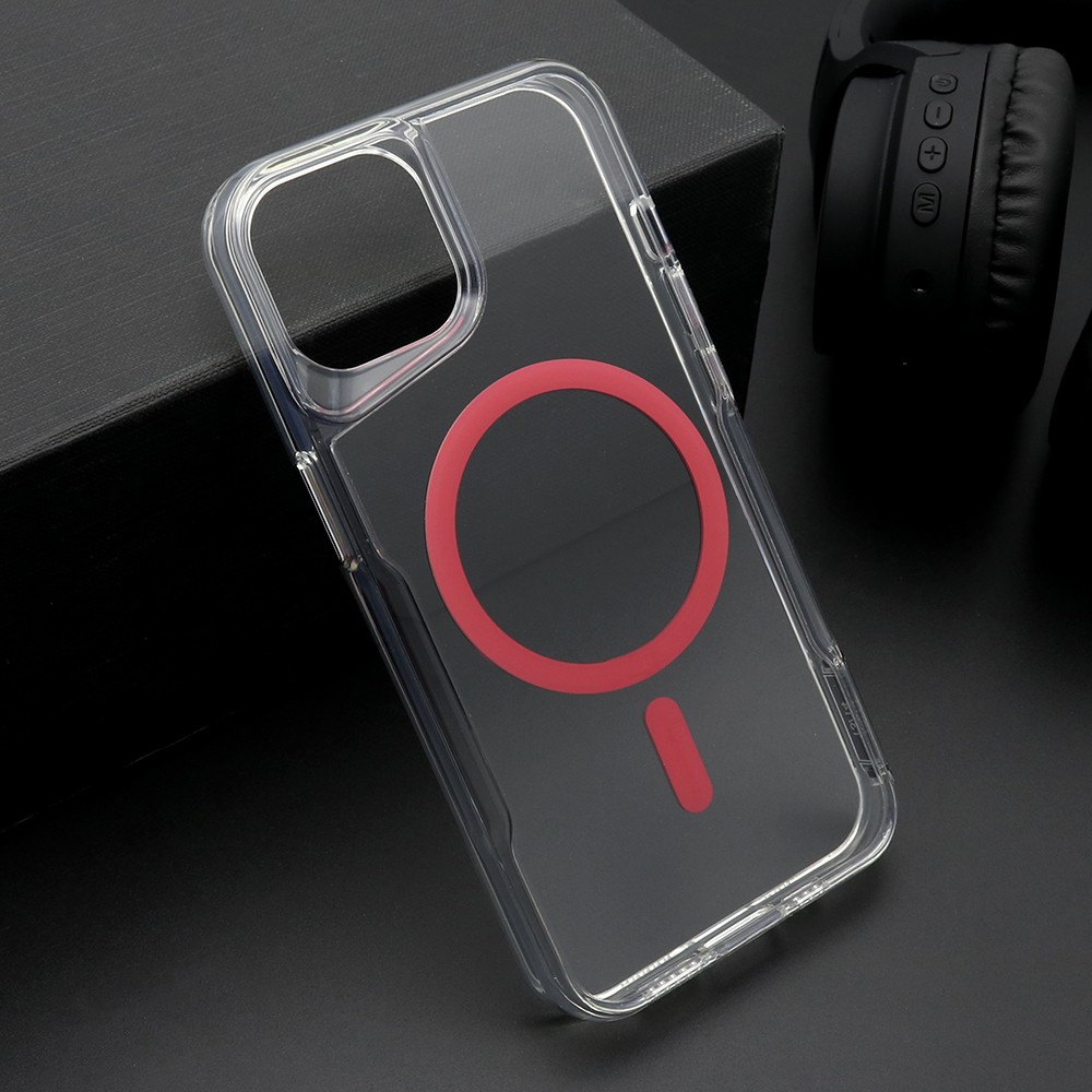 Maska za mobilni telefon iPhone 14 AURA, Magsafe, Crvena