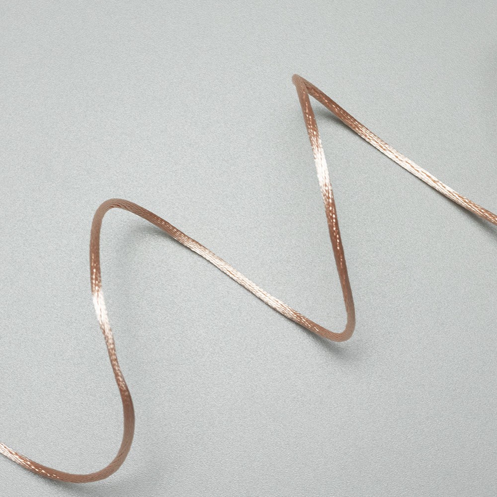 ARTFABRIC STORE Satenska traka, Bež, 2 mm, 10m