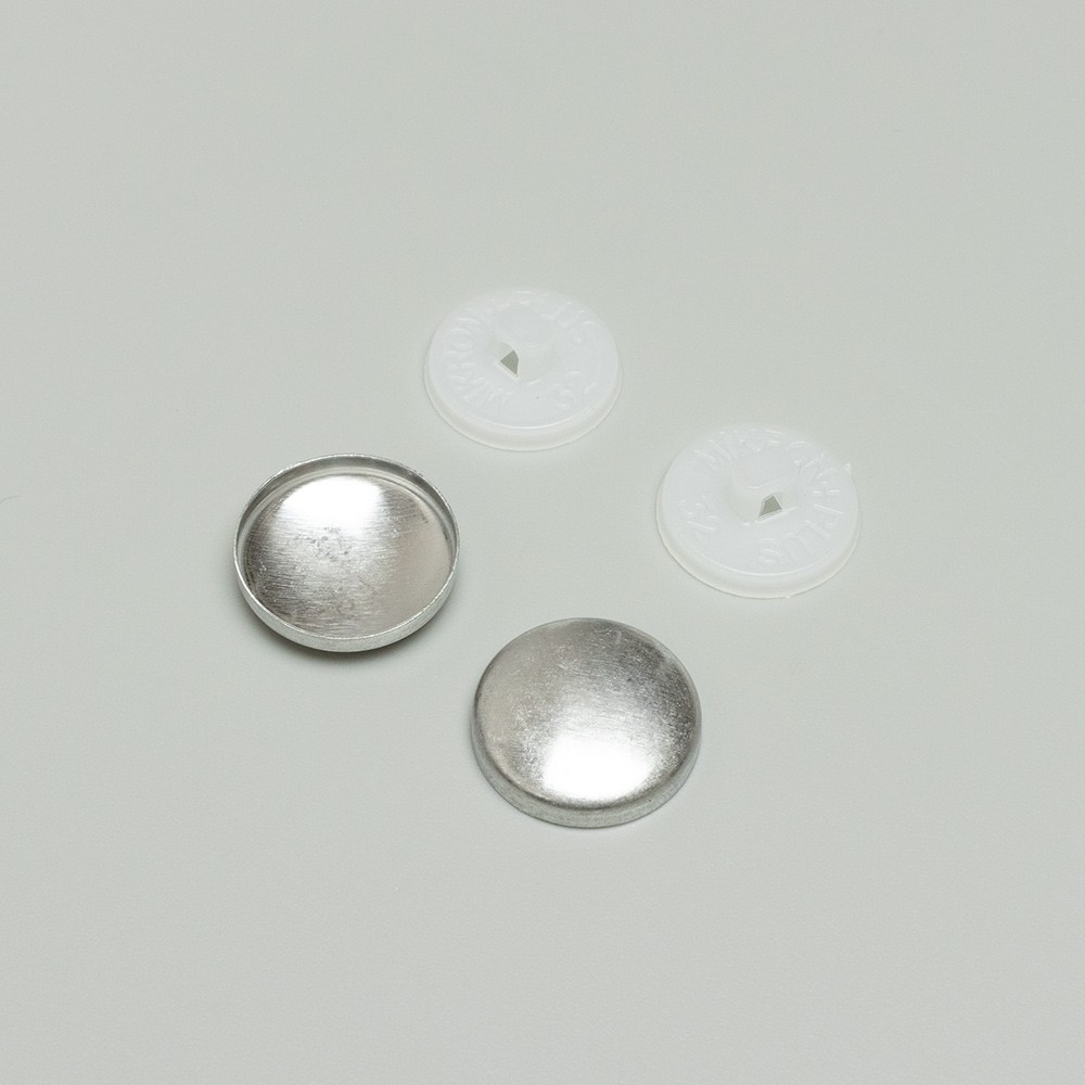 ARTFABRIC STORE Dugmad za presvlačenje, 21 mm, Bela, 50 komada