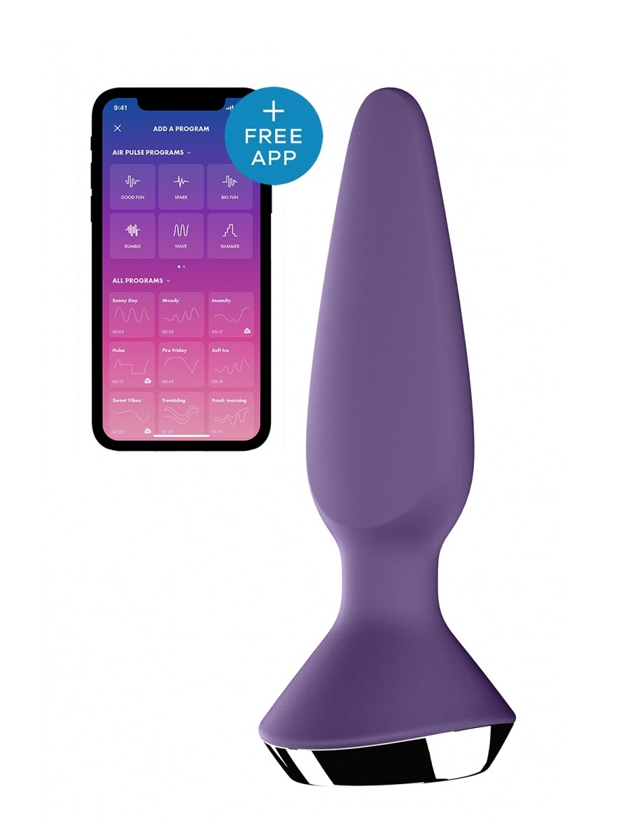 SATISFYER Analni vibrator Plug-Ilicious 1, Ljubičasti