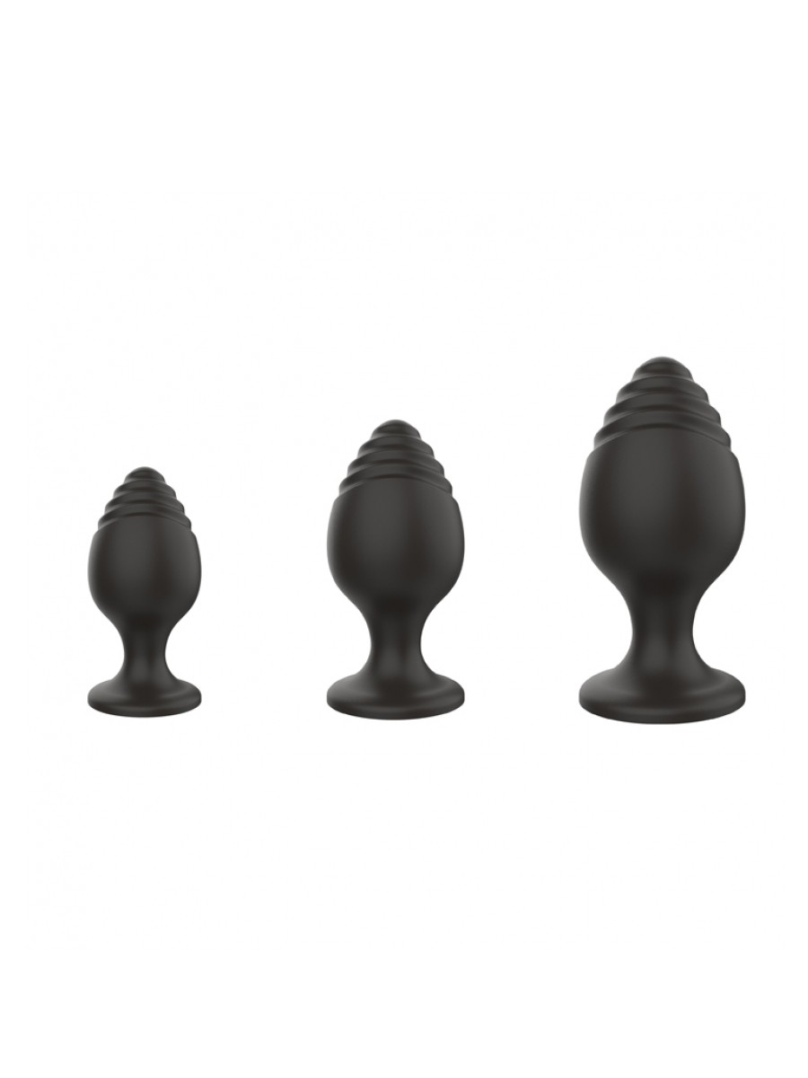 Set analnih kupi, 3 komada, Crni
