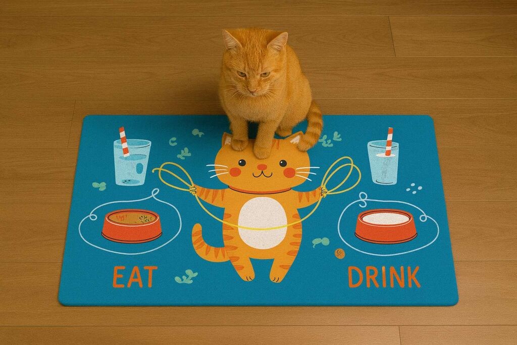 Paws & Whiskers Podloga za hranilice Paspet 4, 40x70 cm, Šarena