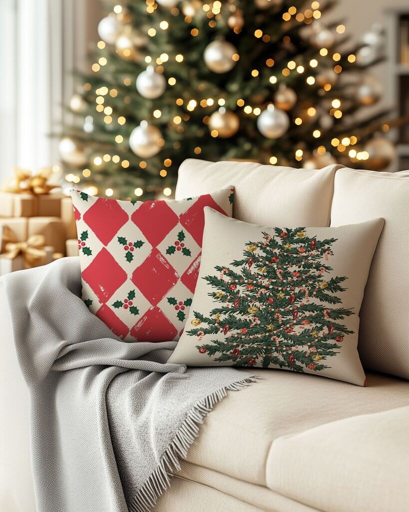 Aberto Design Set ukrasnih jastučnica PLW-NWYR26 - 5, 43x43 cm, 2 komada