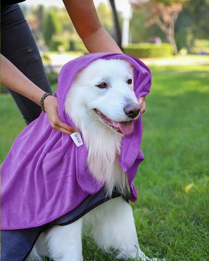 Paws & Whiskers Peškir za pse Mictow 80, 80 x 120 cm, Ljubičasti