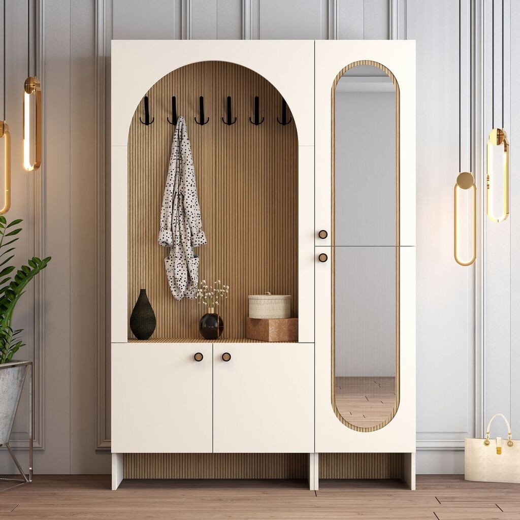 Hanah Home Čiviluk Palermo Km, 135x 200,6x 37 cm, Krem