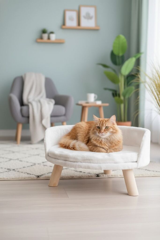 Paws & Whiskers Krevet za mačke Diana, Beli