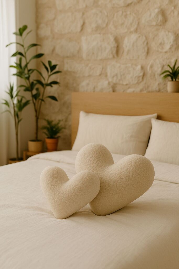 Aberto Design Ukrasni jastuk Teddy Kalp Small, 38 x 33 x 9 cm, Krem