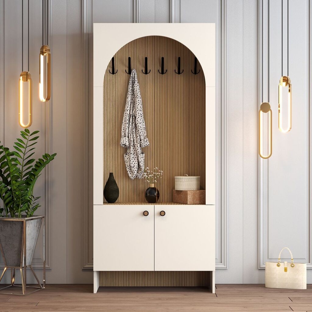 Hanah Home Čiviluk Palermo K, 90x 200,6x 37 cm, Krem