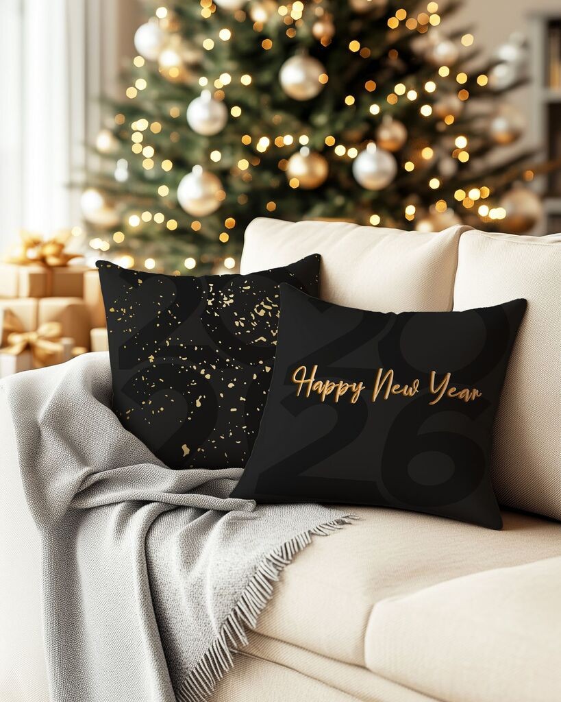 Aberto Design Set ukrasnih jastučnica PLW-NWYR26 - 13, 43x43 cm, 2 komada