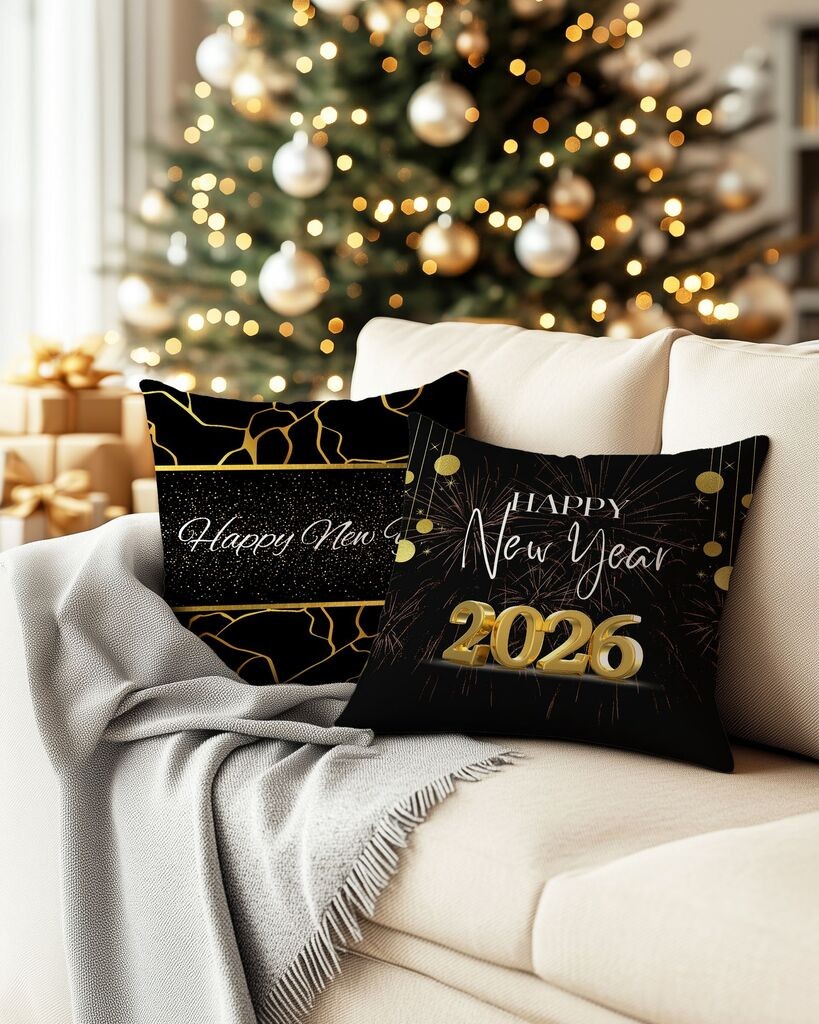 Aberto Design Set ukrasnih jastučnica PLW-NWYR26 - 9, 43x43 cm, 2 komada