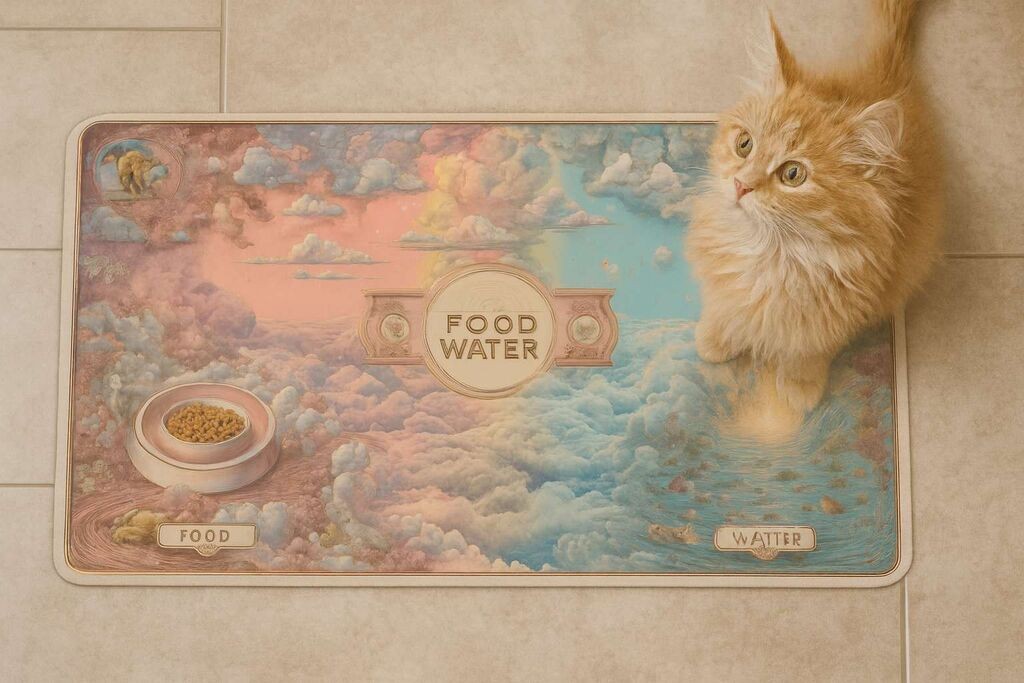 Paws & Whiskers Podloga za hranilice Paspet 9, 40x70 cm, Šarena