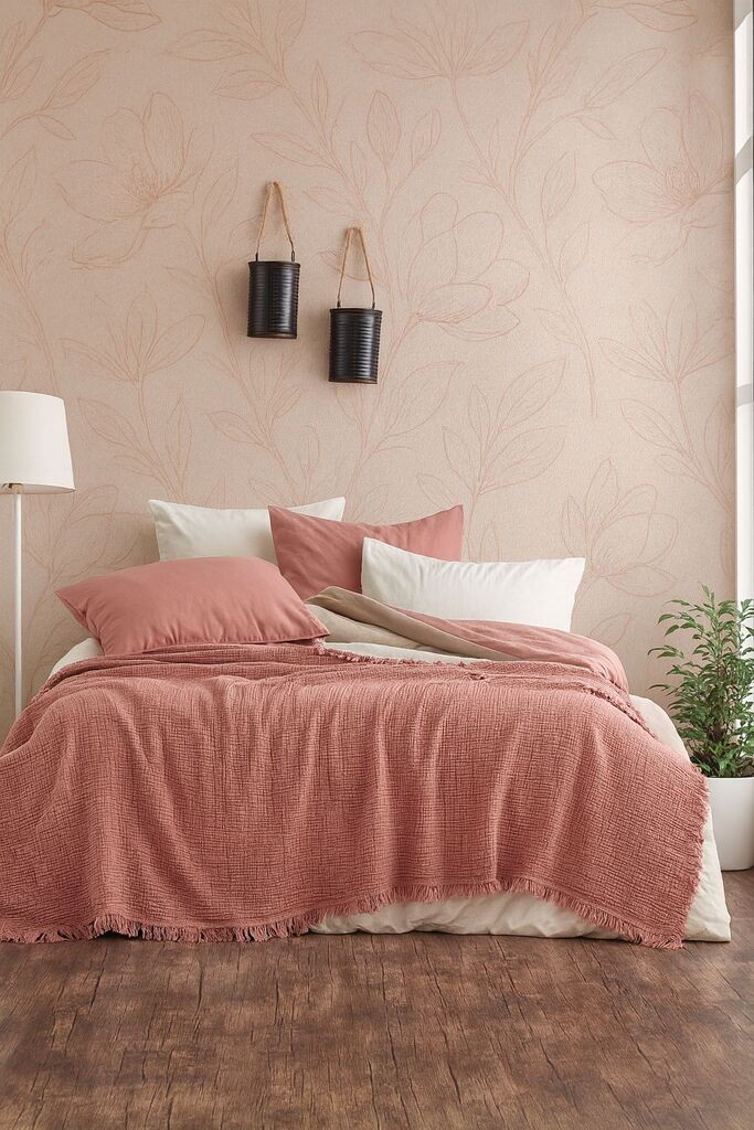 L'essentiel Maison Prekrivač za dupli krevet, 200x220 cm, Roze