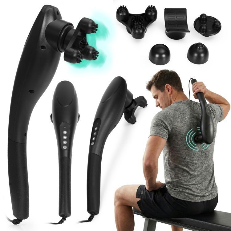 ModernHome Ručni vibracioni masažer za telo, 5 nastavaka, 20W