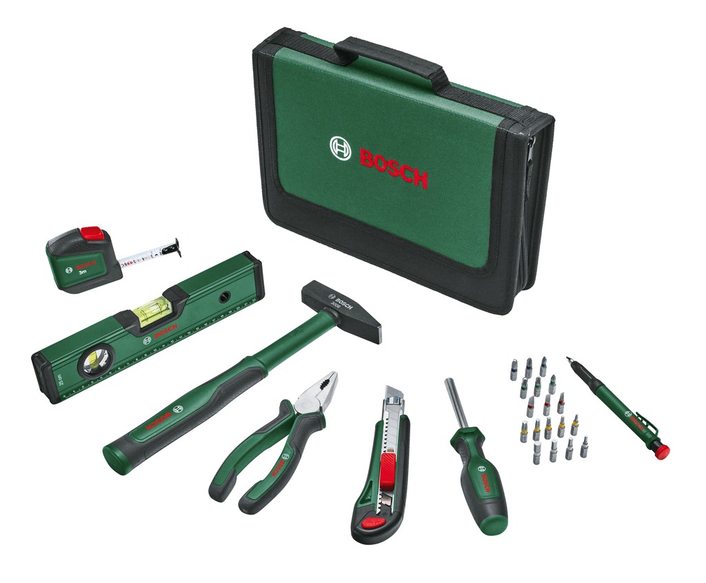 Bosch Set kompleta ručnog alata HOBI u torbi 1600A02BY6, 25 komada